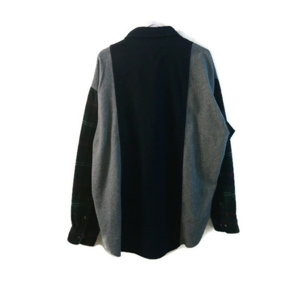 Tommy Hilfiger Wool Blend Multi-Media Button Down Shirts - Picture 2 of 6